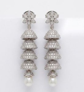 Stunning Jhumka Earrings with Pearl