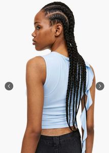 Baby Blue Ruffle Tank Top