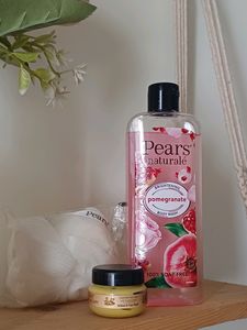 Pears BODY WASH + LOOFAH + FACEMASK SET