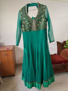 Beautiful Green Anarkali Gown