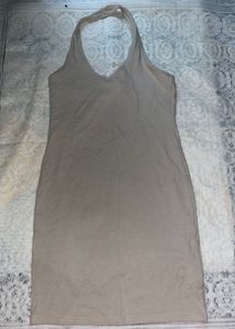 combo Casual Halter Neck Bodycon Dress