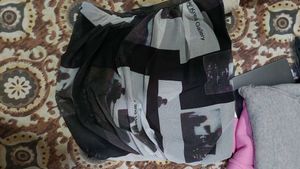 Sheer Graphic Print top