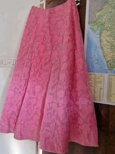 Beautiful Pink Embroidered Skirt