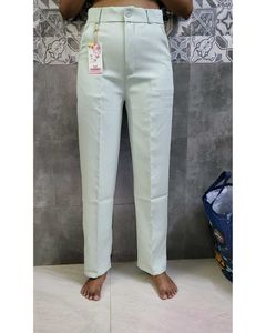 Pale Green High-Waisted Pants