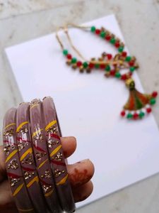 🎉Exquisite Indian Jewelry Set with Bangles