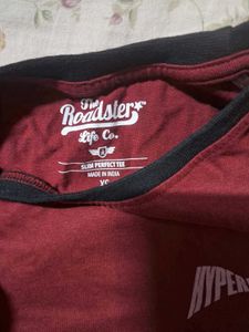 Roadster Typography Printed T-Shirt
