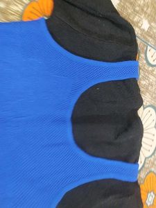 Blue &amp; Black Knit Tunic Top