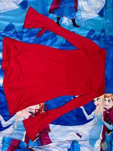 Red A-Line Dress