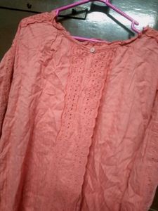 Charming Pink Embroidered Blouse