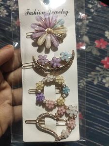 Cute Floral Hair Clip Set