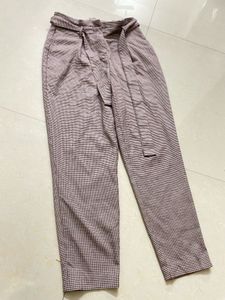 ONLY   Waist Houndstooth Pants