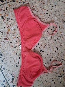 Purple and pink Cotton Bra