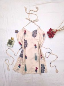 Halter neck kurti &amp; Trouser Set🫶🏻