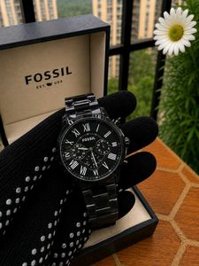 FOSSIL GRANT CHRONOGRAPH BLACK WATCH ⌚ FOR MENS
