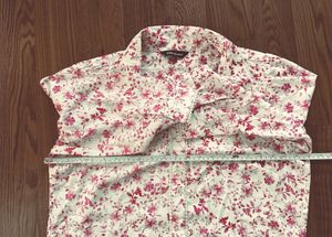 Floral Print Button-Up Midi Dress