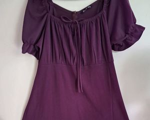 Sale!!Women A-line Purple Dress||