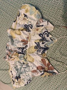 Abstract floral Print Summer Top