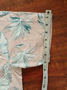 Men's Short Sleeve Leaf Print Shirt