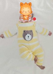 Cute Dangri And Sweater Set