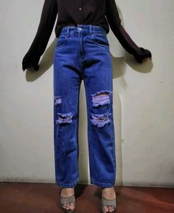 Ripped High Waisted Jeans