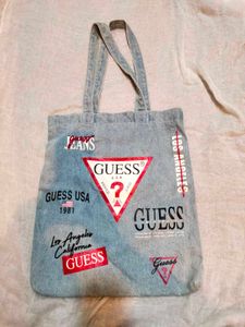 Guess patchwork denimTote Bag