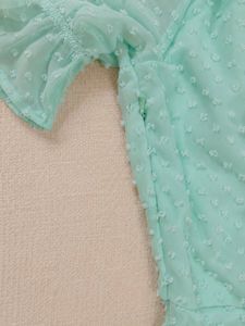 price drop🆘Pinteresty Aqua Swiss Dot Mini Dress