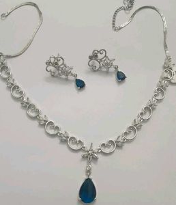 price drop Elegant Blue ad jewellery set