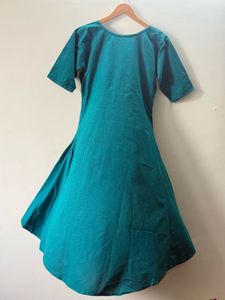 Teal Kurta Set with Dhoti Pants