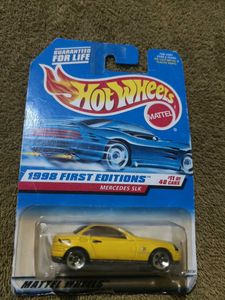 Hot Wheels 1998 First Editions Mercedes SLK Yellow