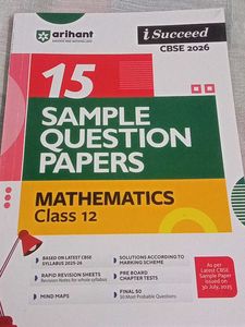 Arihant i Succeed Maths Sample Papers Class 12