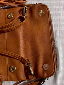 Lino Perros Brown leather Sling Bag
