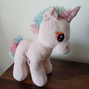 Cute Pink Unicorn Plush Toy from Hamleys