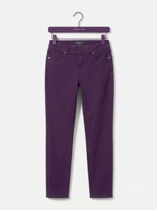 Purple Mid-Rise Jegging Pants