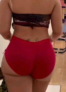 Vibrant Red High-Waisted Briefs