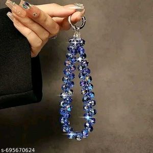 Sparkling Beaded Keychain Charm