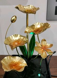 Golden Lotus Water Fountain