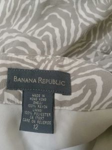 Banana Republic Vintage Asymmetrical Printed Midi