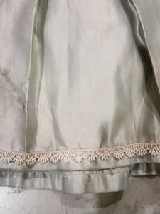 Pleated A-Line Skirt with Lace for 10, 11 year