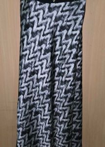 Elegant Black &amp; White Ethnic Gown