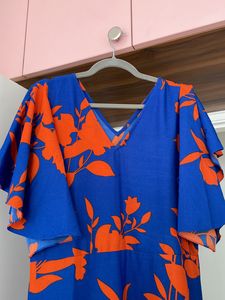 Blue Dress - Below Knee Length