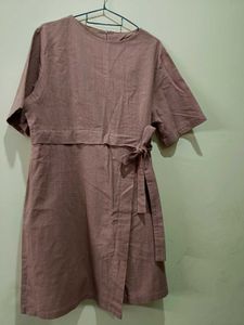 One side Tie detail dress