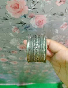 Intricate Silver Tone Cuff Bracelet