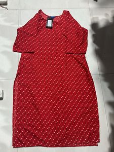 Red Printed Kurti
