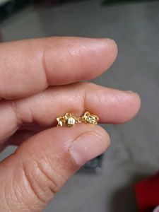 Charming Heart Stud Earrings gold 22crt