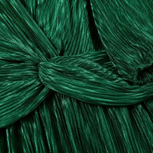 Elegant Green Pleated Twist Front Top