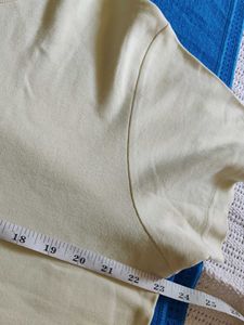 Pale Yellow Basic T-Shirt