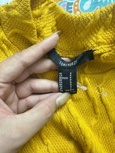Yellow Knit Bodycon Dress