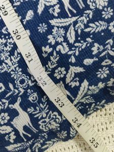 Cozy Blue Deer Print Nightgown