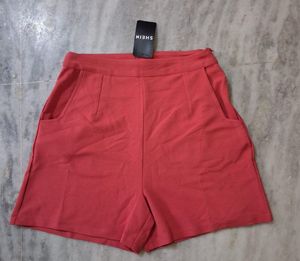 Coral Shein Shorts