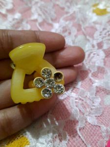 Sparkling Flower Claw and Pink cute Clip